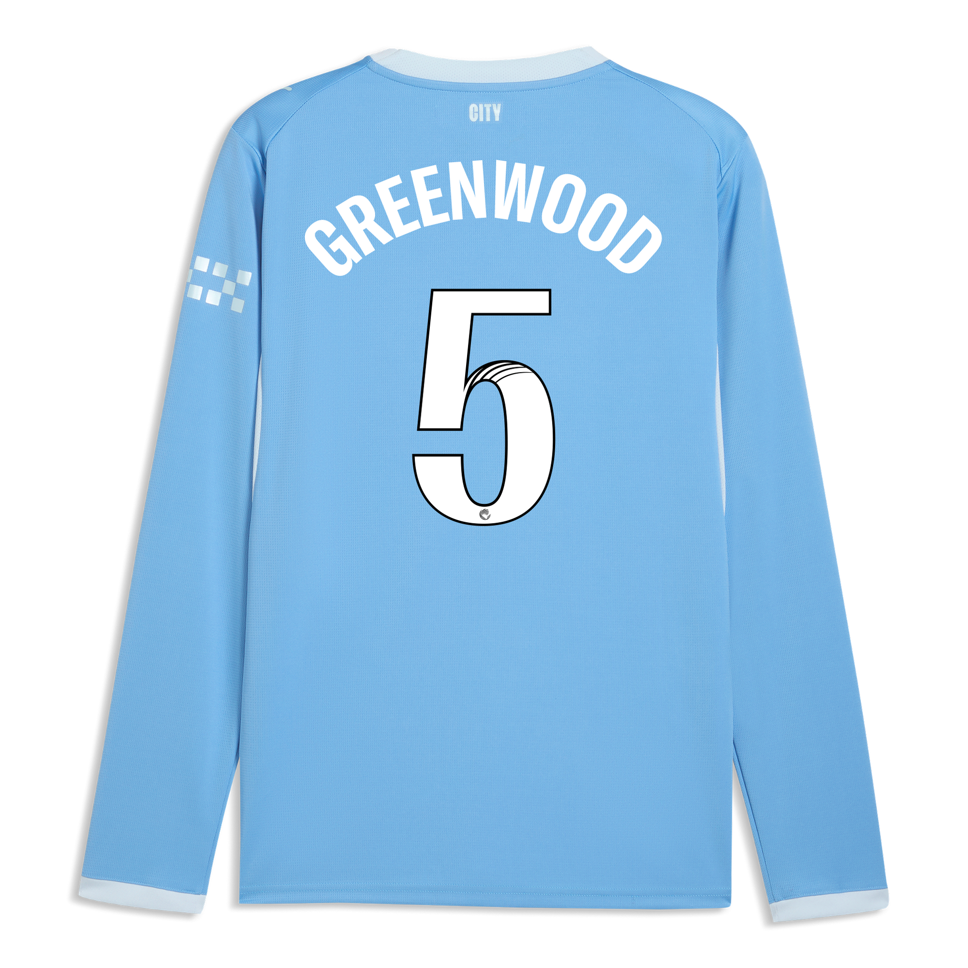 Manchester City Home Jersey 2026/27 Long Sleeve With GREENWOOD 5 Printing