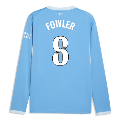Manchester City Home Jersey 2026/27 Long Sleeve With FOWLER 8 Printing