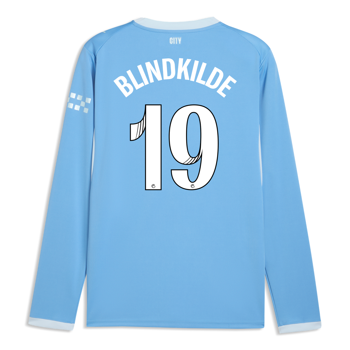 Manchester City Home Jersey 2026/27 Long Sleeve With BLINDKILDE 19 Printing