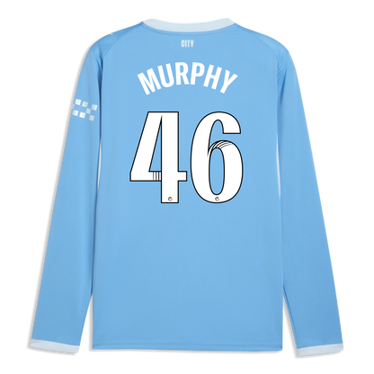 Manchester City Home Jersey 2026/27 Long Sleeve With MURPHY 46 Printing