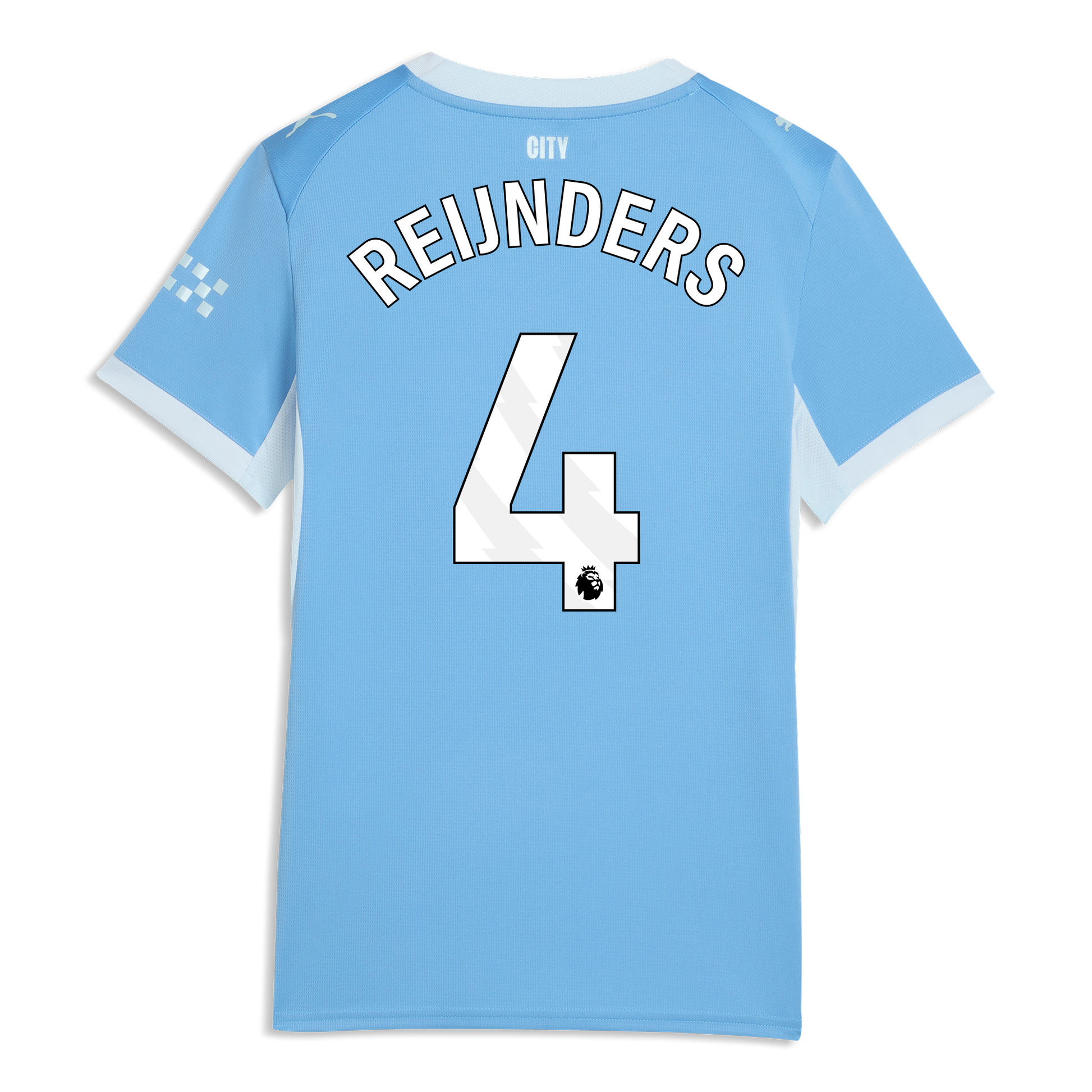 Women's Manchester City Home Jersey 2026/27 With REIJNDERS 4 Printing - Team Light Blue-Icy Blue