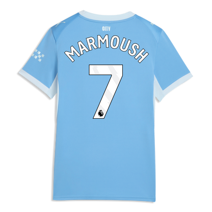 Women's Manchester City Home Jersey 2026/27 With MARMOUSH 7 Printing - Team Light Blue-Icy Blue