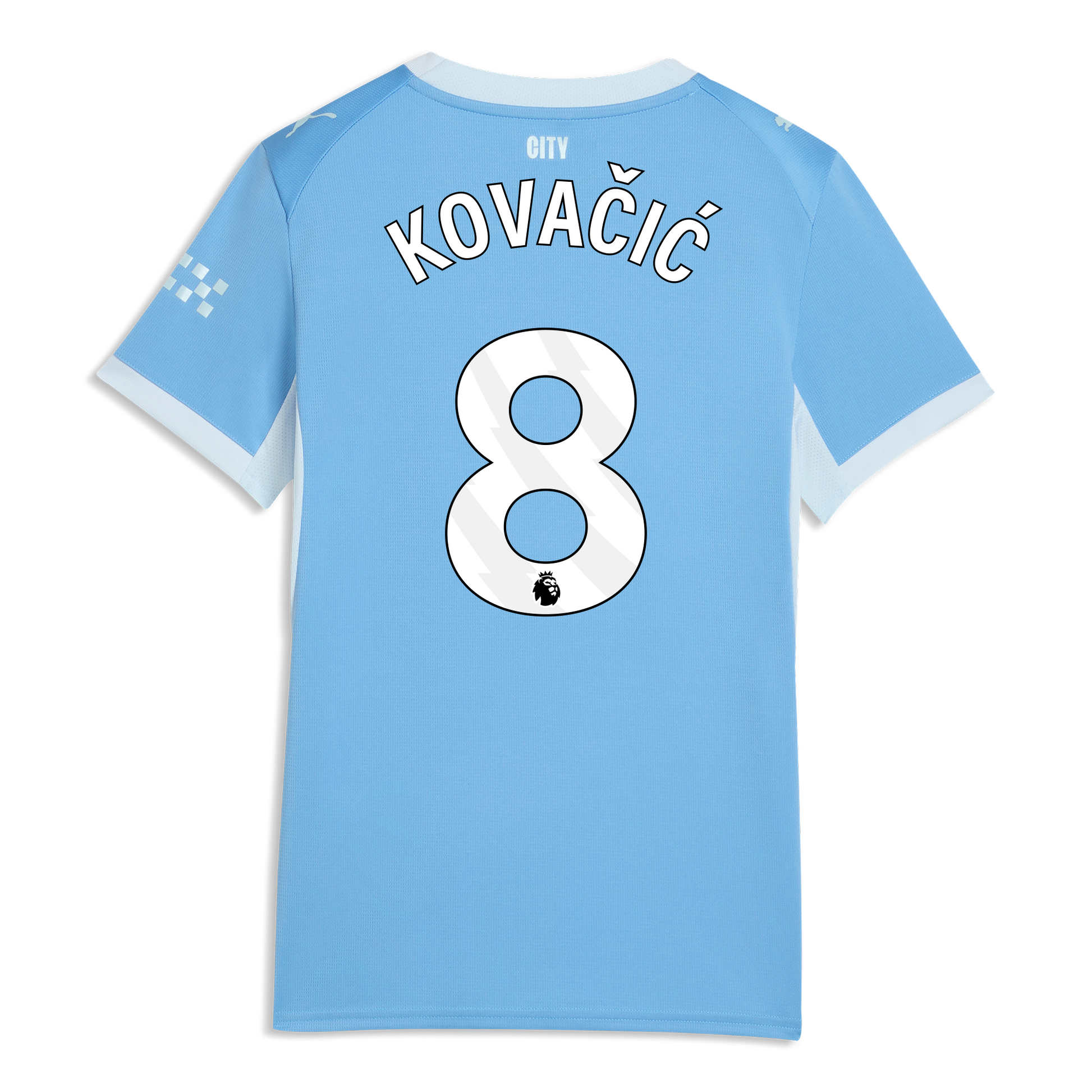 Women's Manchester City Home Jersey 2026/27 With KOVAČIĆ 8 Printing - Team Light Blue-Icy Blue