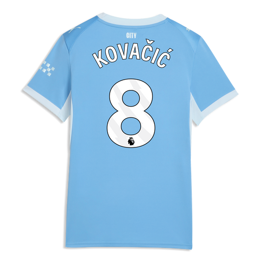 Women's Manchester City Home Jersey 2026/27 With KOVAČIĆ 8 Printing - Team Light Blue-Icy Blue
