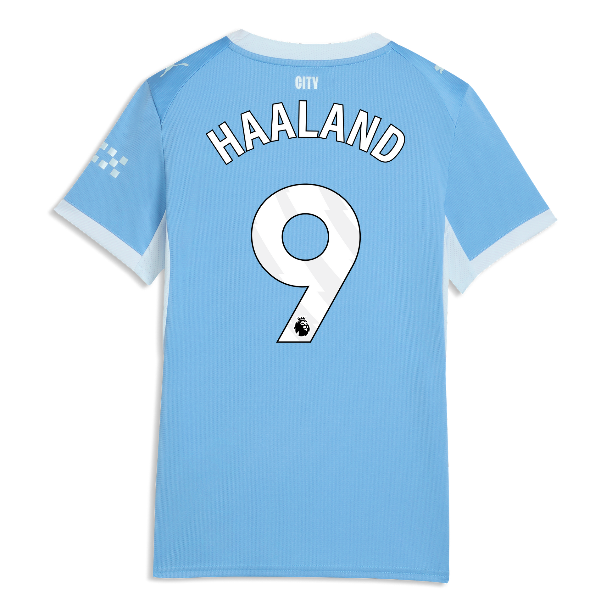 Women's Manchester City Home Jersey 2026/27 With HAALAND 9 Printing - Team Light Blue-Icy Blue