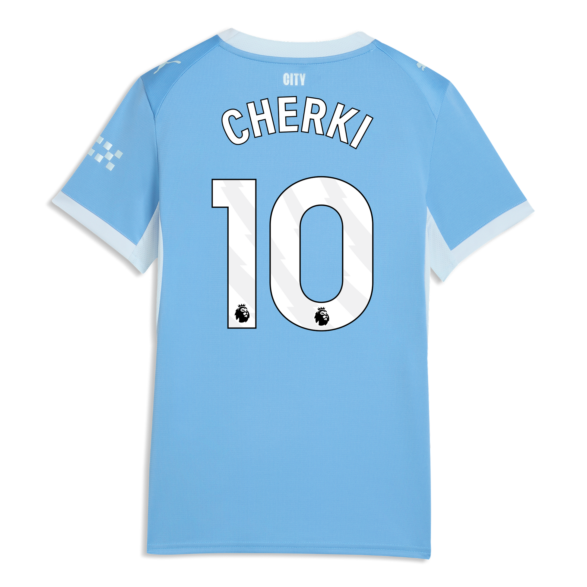 Women's Manchester City Home Jersey 2026/27 With CHERKI 10 Printing - Team Light Blue-Icy Blue