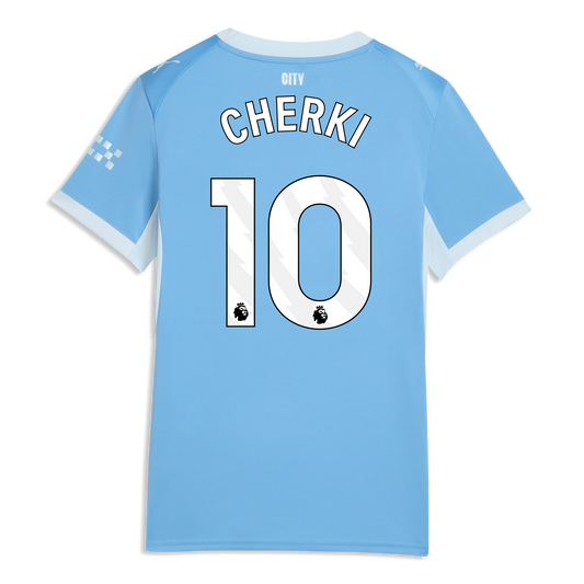 Women's Manchester City Home Jersey 2026/27 With CHERKI 10 Printing - Team Light Blue-Icy Blue