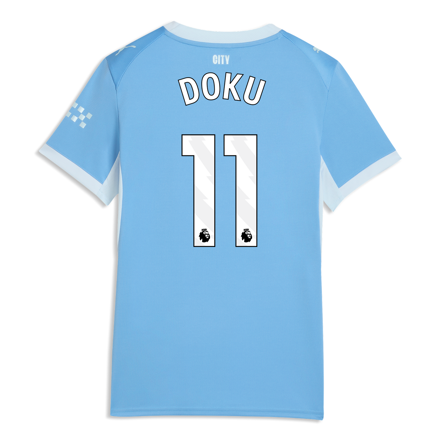 Women's Manchester City Home Jersey 2026/27 With DOKU 11 Printing - Team Light Blue-Icy Blue