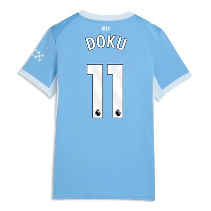 Women's Manchester City Home Jersey 2026/27 With DOKU 11 Printing - Team Light Blue-Icy Blue