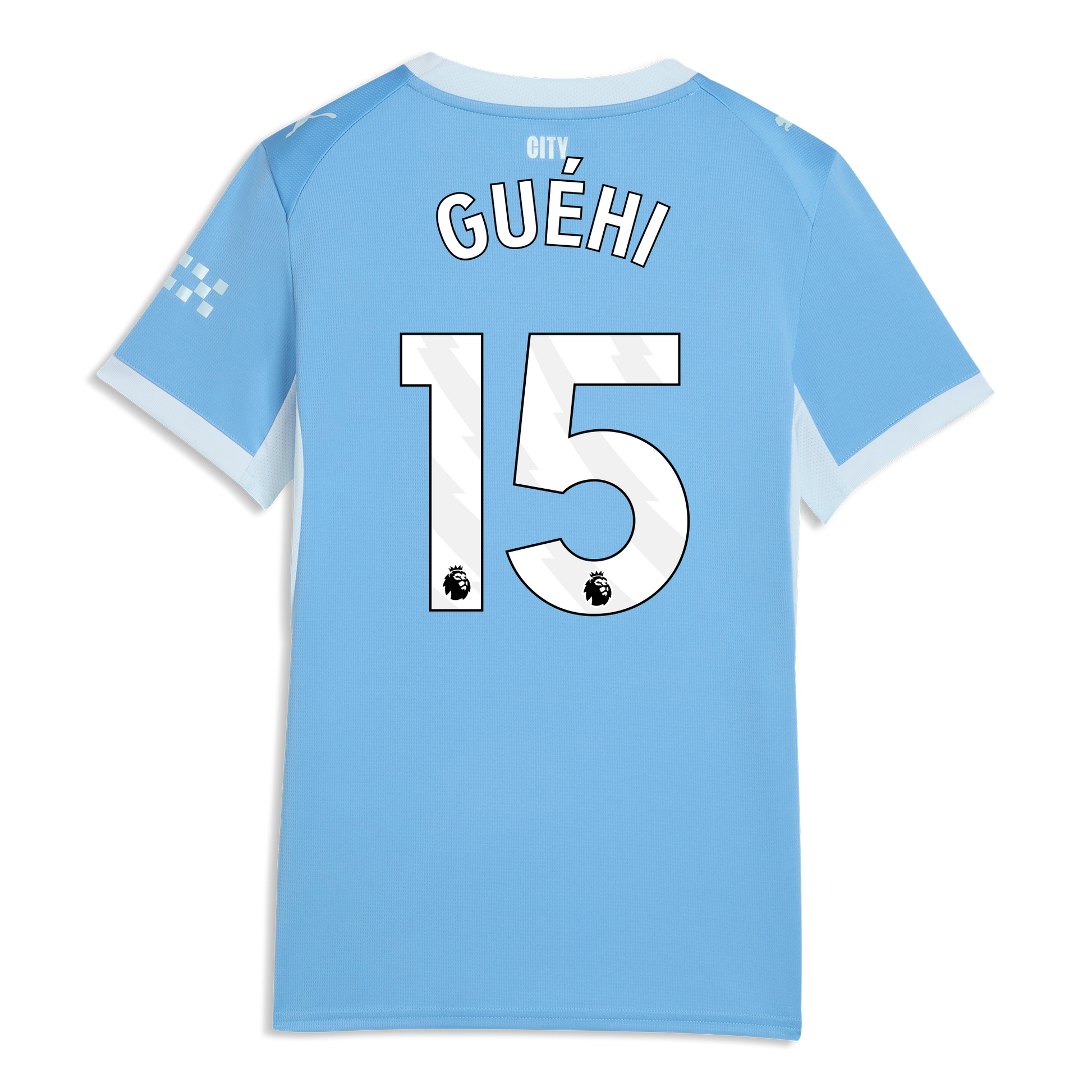 Women's Manchester City Home Jersey 2026/27 With GUÉHI 15 Printing - Team Light Blue-Icy Blue