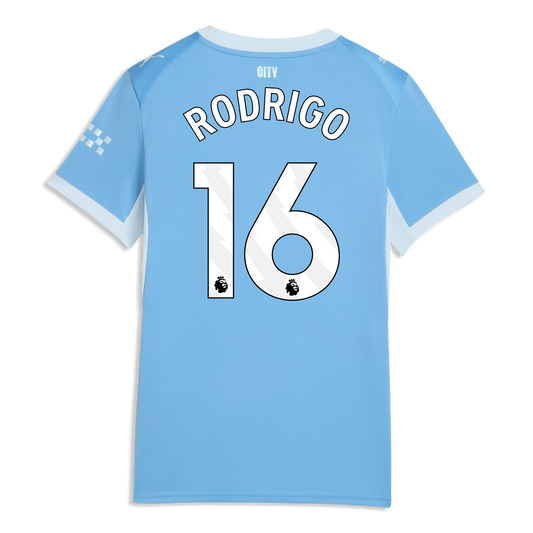Women's Manchester City Home Jersey 2026/27 With RODRIGO 16 Printing - Team Light Blue-Icy Blue