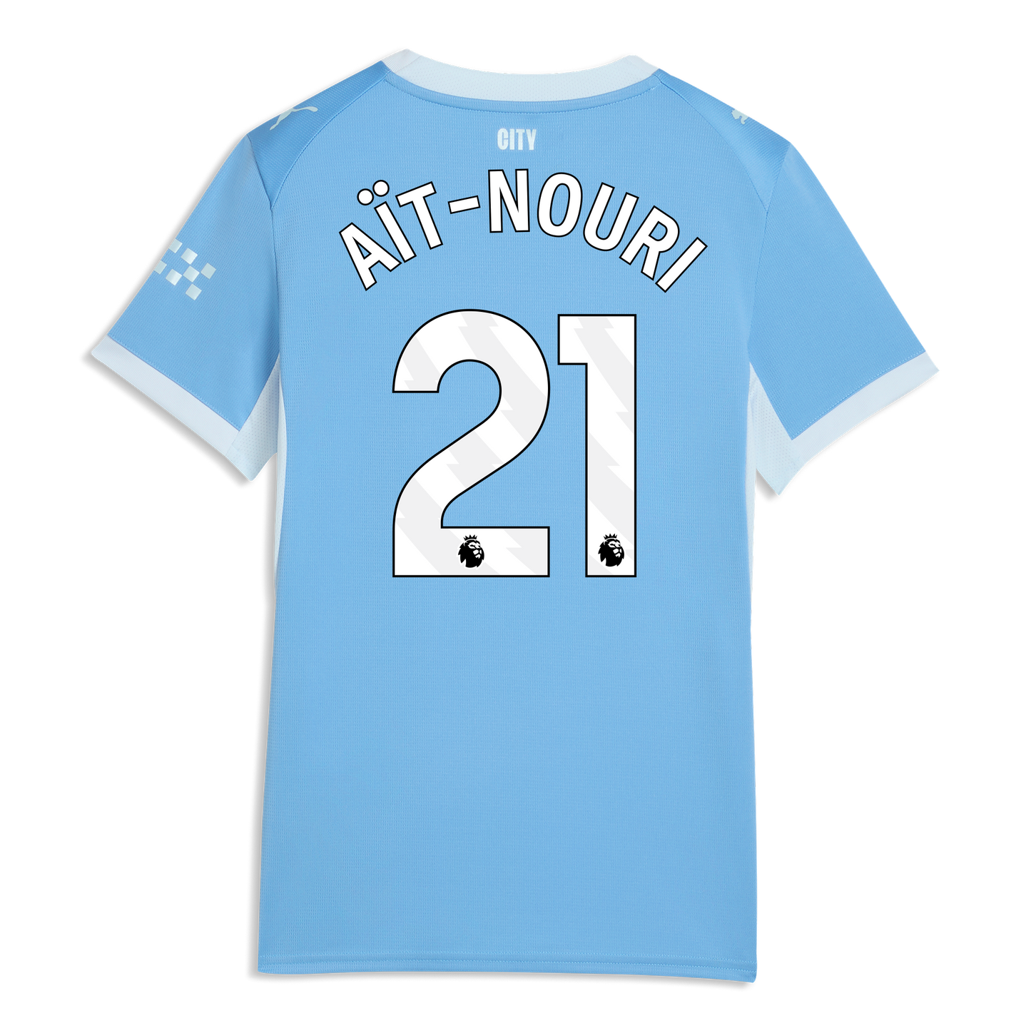 Women's Manchester City Home Jersey 2026/27 With AÏT-NOURI 21 Printing - Team Light Blue-Icy Blue