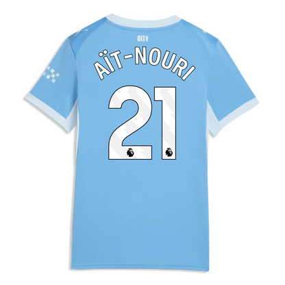 Women's Manchester City Home Jersey 2026/27 With AÏT-NOURI 21 Printing - Team Light Blue-Icy Blue