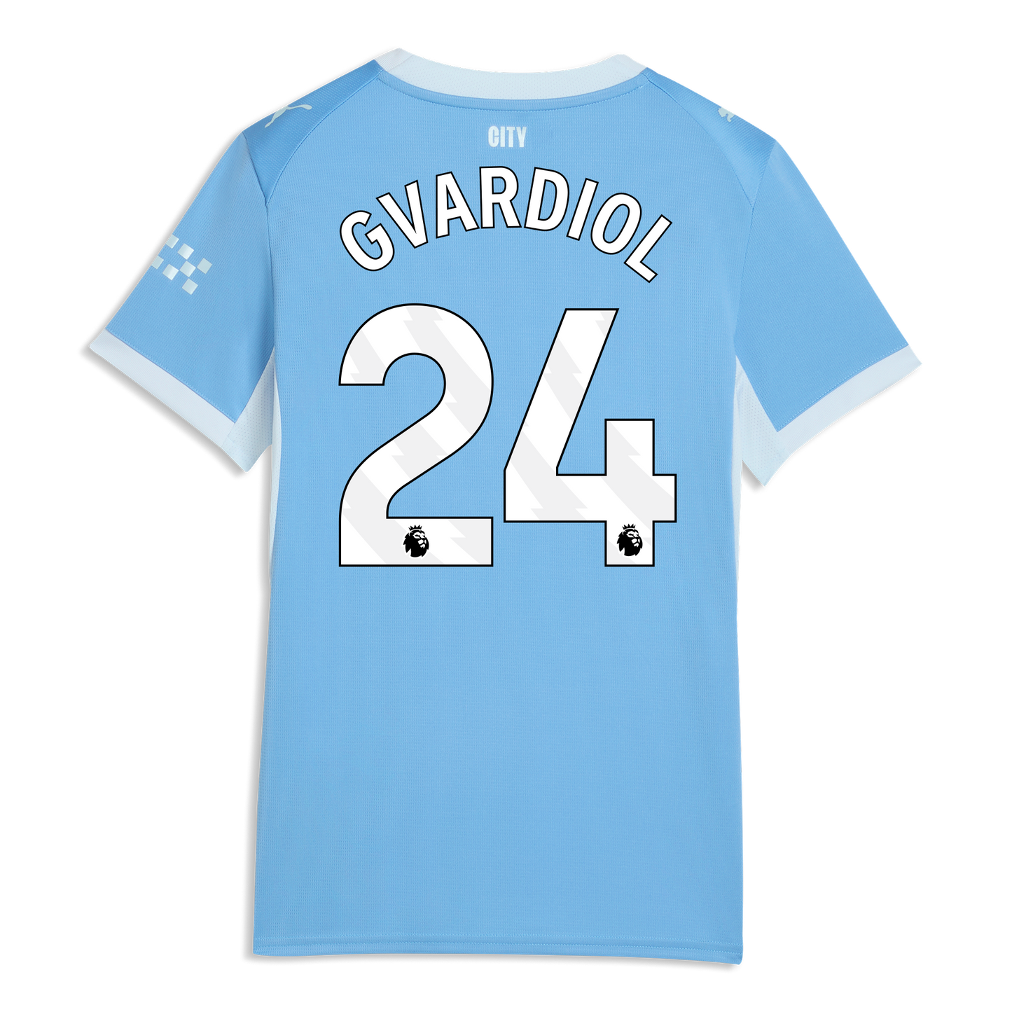 Women's Manchester City Home Jersey 2026/27 With GVARDIOL 24 Printing - Team Light Blue-Icy Blue