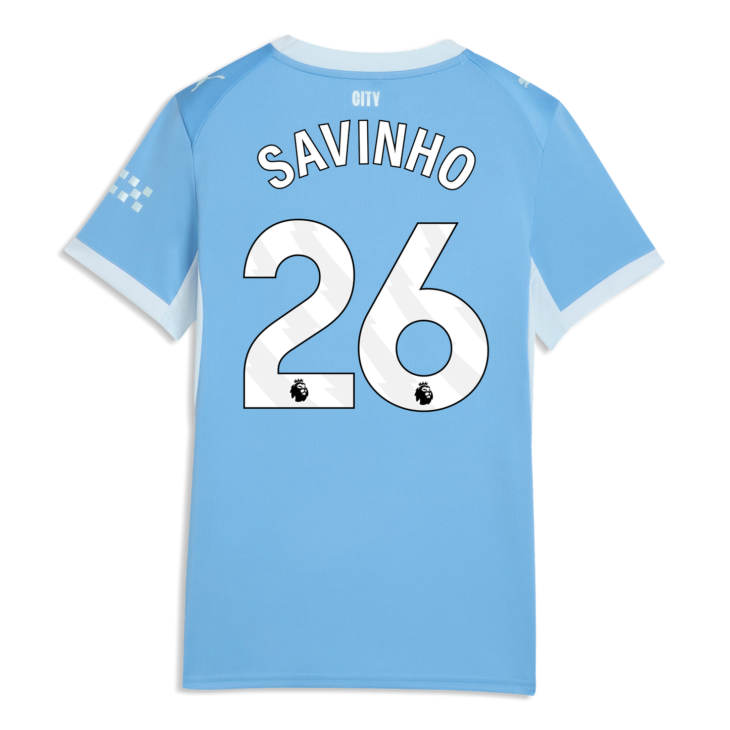 Women's Manchester City Home Jersey 2026/27 With SAVINHO 26 Printing - Team Light Blue-Icy Blue