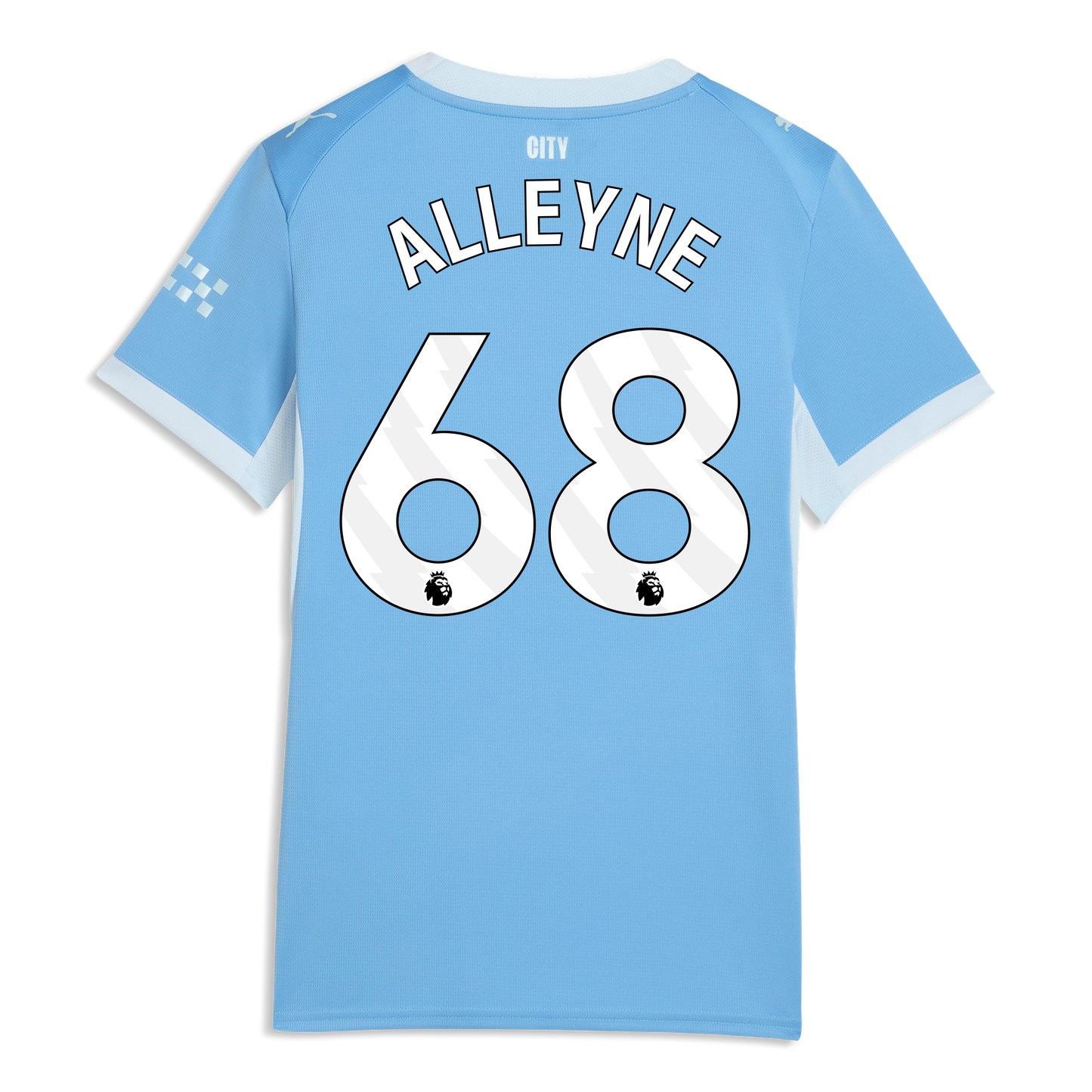 Women's Manchester City Home Jersey 2026/27 With ALLEYNE 68 Printing - Team Light Blue-Icy Blue