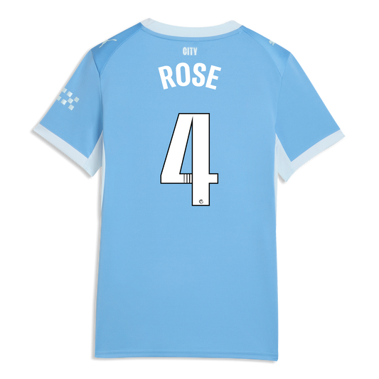 Women's Manchester City Home Jersey 2026/27 With ROSE 4 Printing
