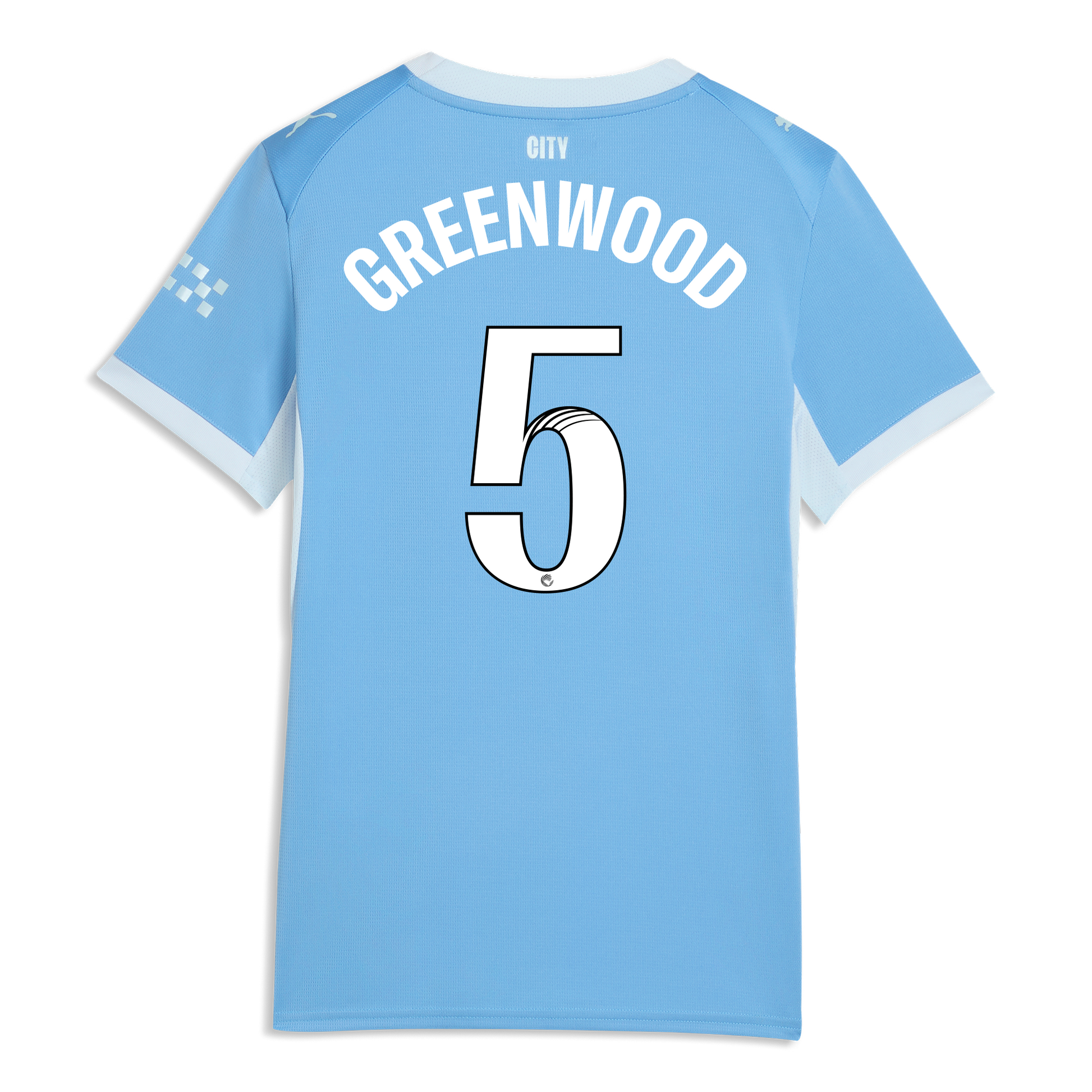 Women's Manchester City Home Jersey 2026/27 With GREENWOOD 5 Printing