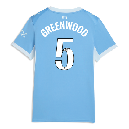 Women's Manchester City Home Jersey 2026/27 With GREENWOOD 5 Printing