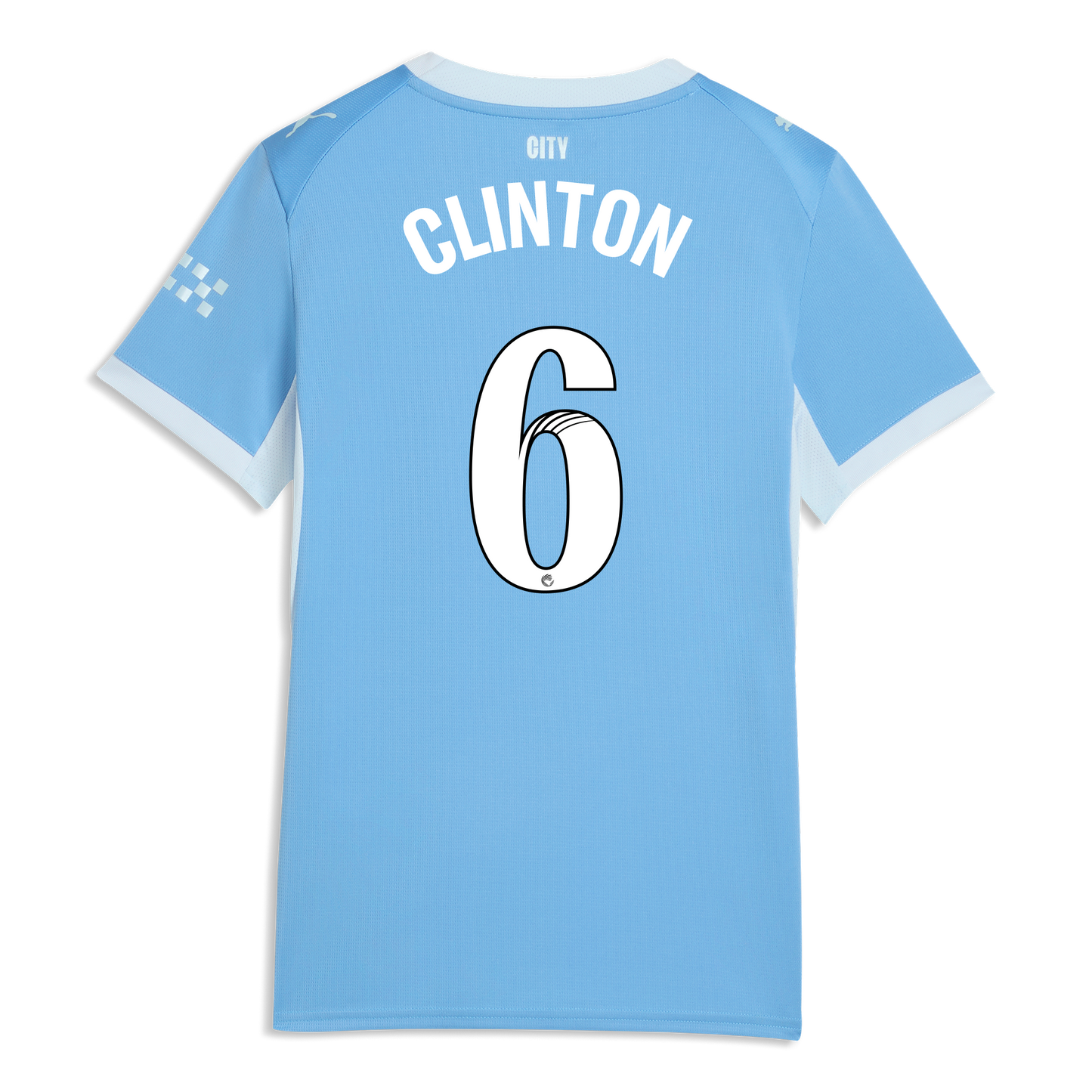 Women's Manchester City Home Jersey 2026/27 With CLINTON 6 Printing