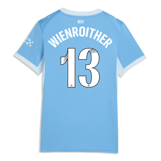 Women's Manchester City Home Jersey 2026/27 With WIENROITHER 13 Printing