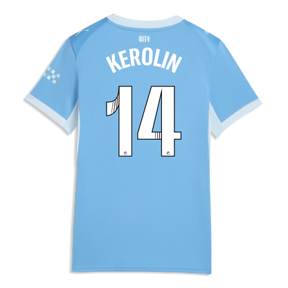 Women's Manchester City Home Jersey 2026/27 With KEROLIN 14 Printing