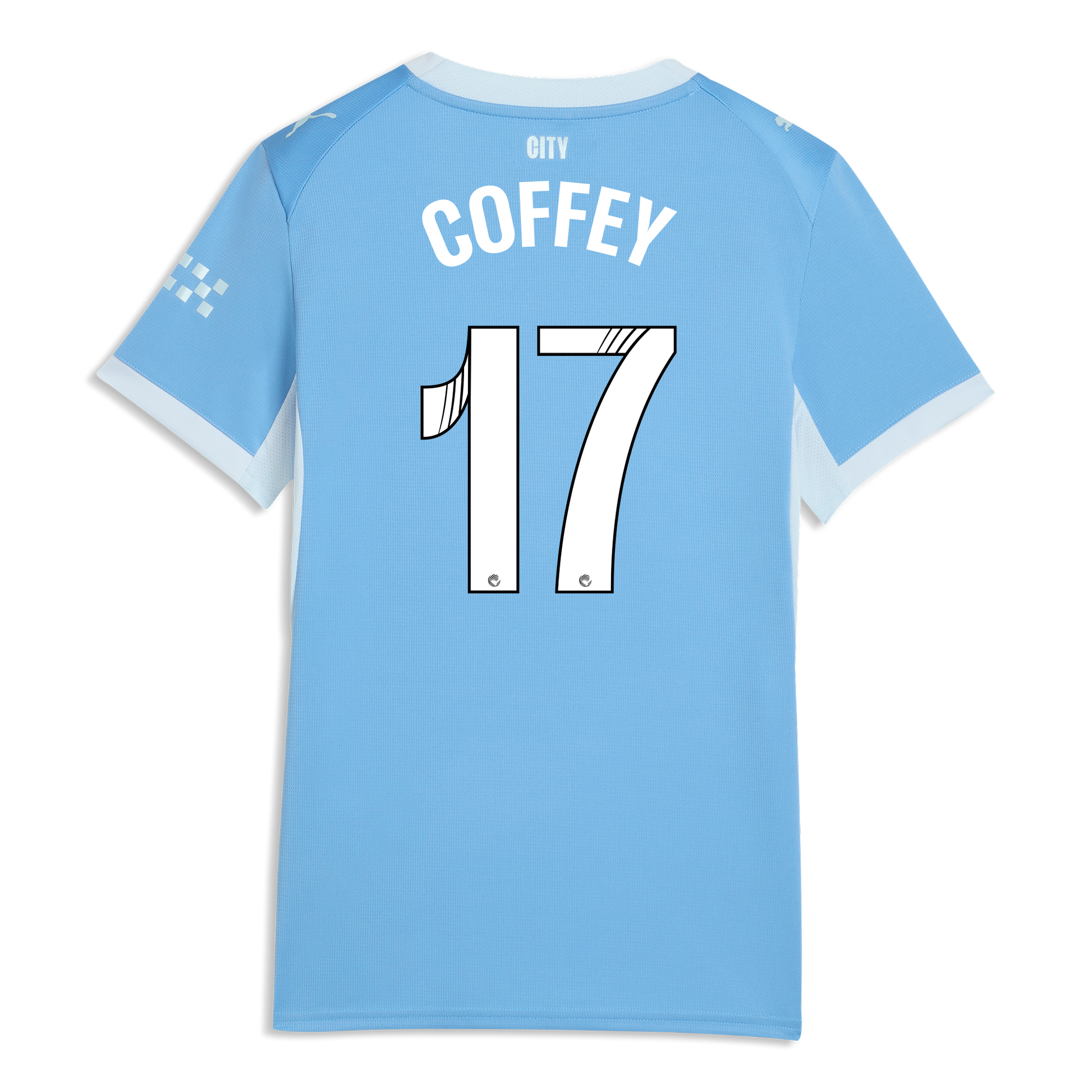 Women's Manchester City Home Jersey 2026/27 With COFFEY 17 Printing