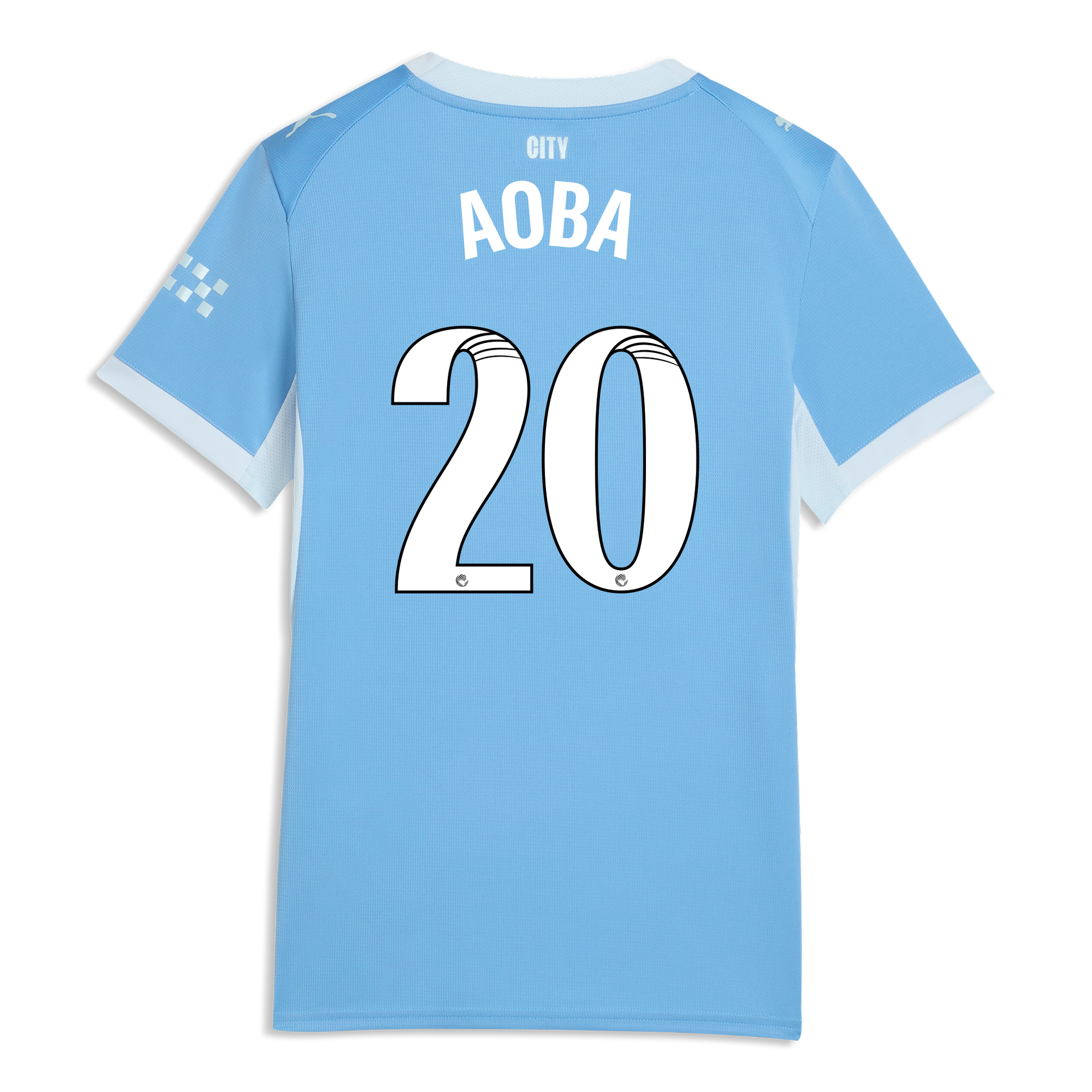 Women's Manchester City Home Jersey 2026/27 With AOBA 20 Printing