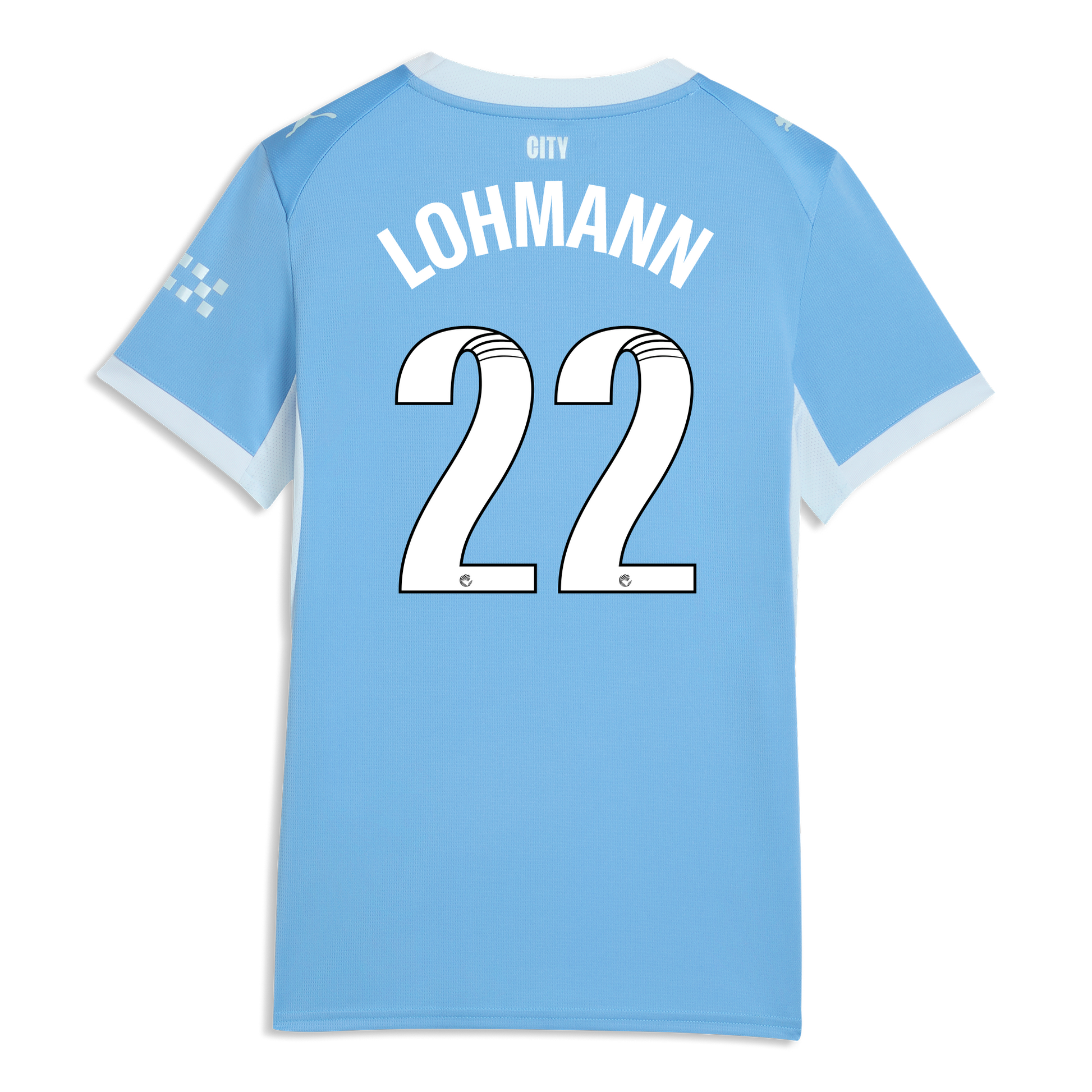Women's Manchester City Home Jersey 2026/27 With LOHMANN 22 Printing