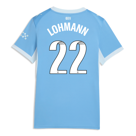 Women's Manchester City Home Jersey 2026/27 With LOHMANN 22 Printing
