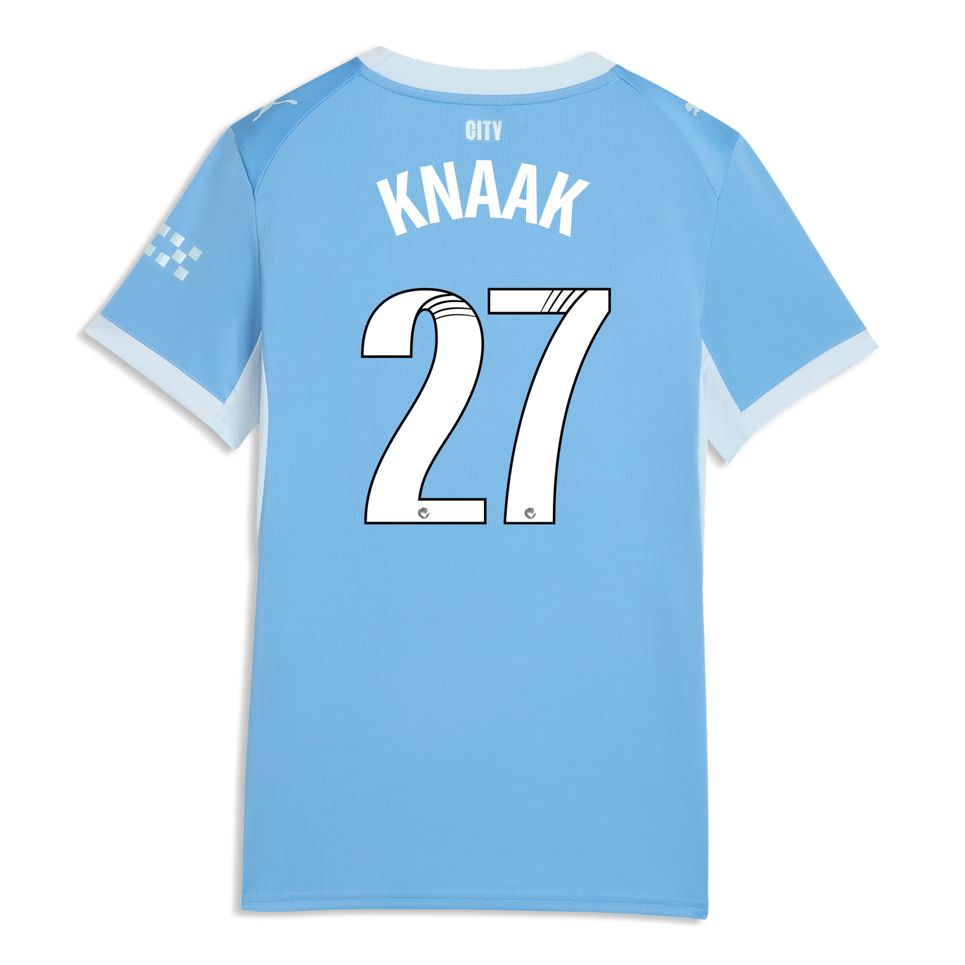 Women's Manchester City Home Jersey 2026/27 With KNAAK 27 Printing