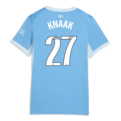 Women's Manchester City Home Jersey 2026/27 With KNAAK 27 Printing