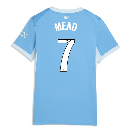 Women's Manchester City Home Jersey 2026/27 With MEAD 7 Printing