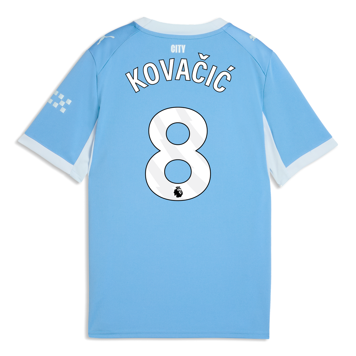 Kids' Manchester City Home Jersey 2026/27 With KOVAČIĆ 8 Printing - Team Light Blue-Icy Blue