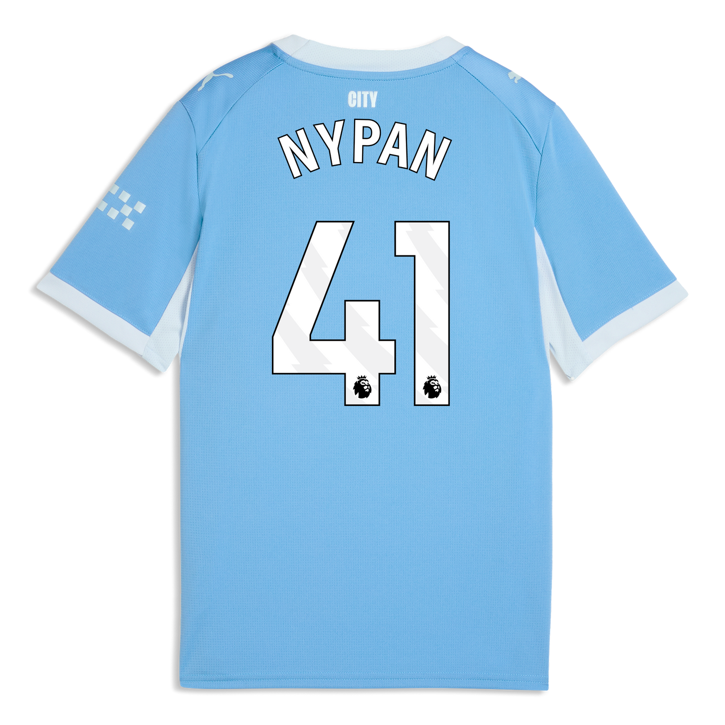 Kids' Manchester City Home Jersey 2026/27 With NYPAN 41 Printing - Team Light Blue-Icy Blue