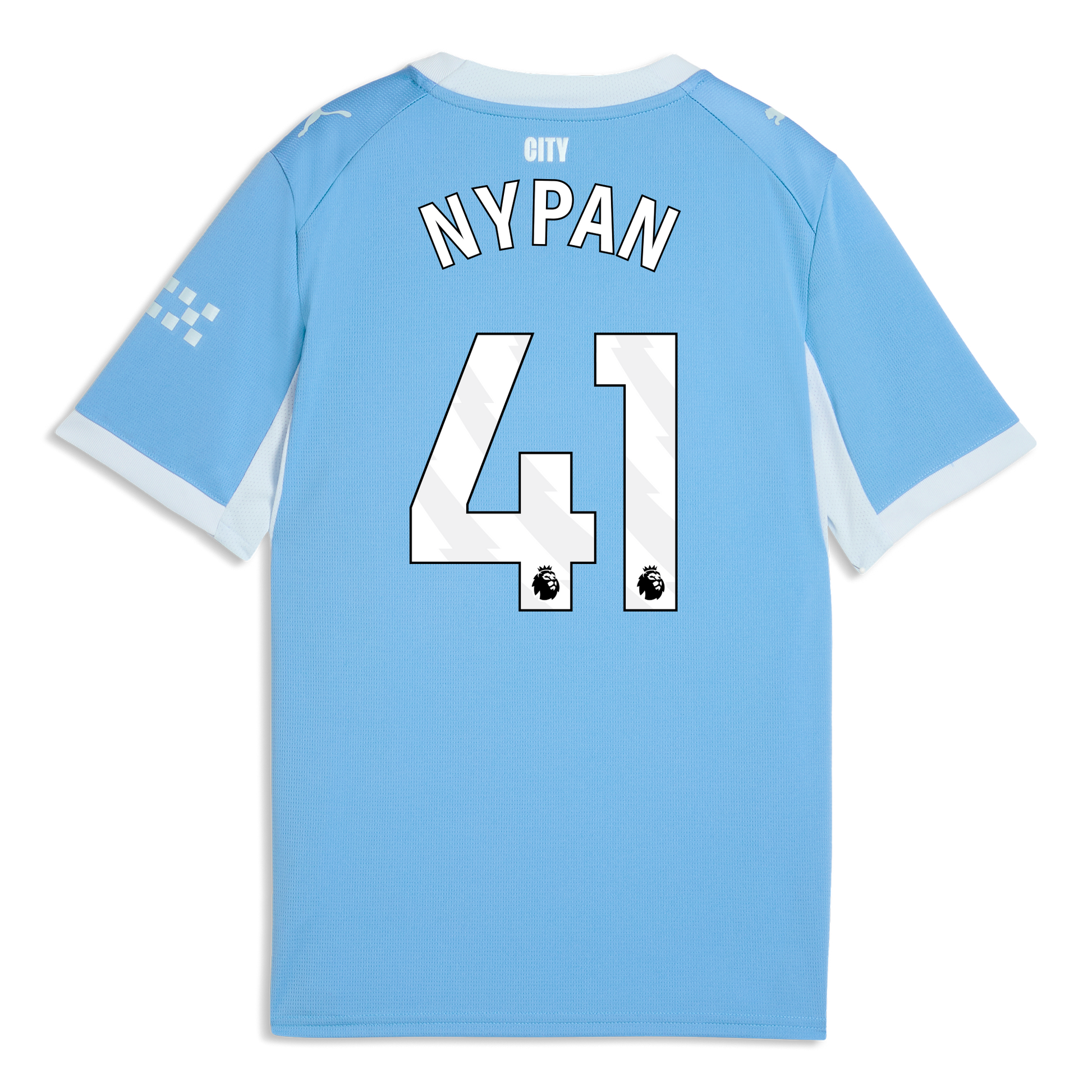 Kids' Manchester City Home Jersey 2026/27 With NYPAN 41 Printing - Team Light Blue-Icy Blue