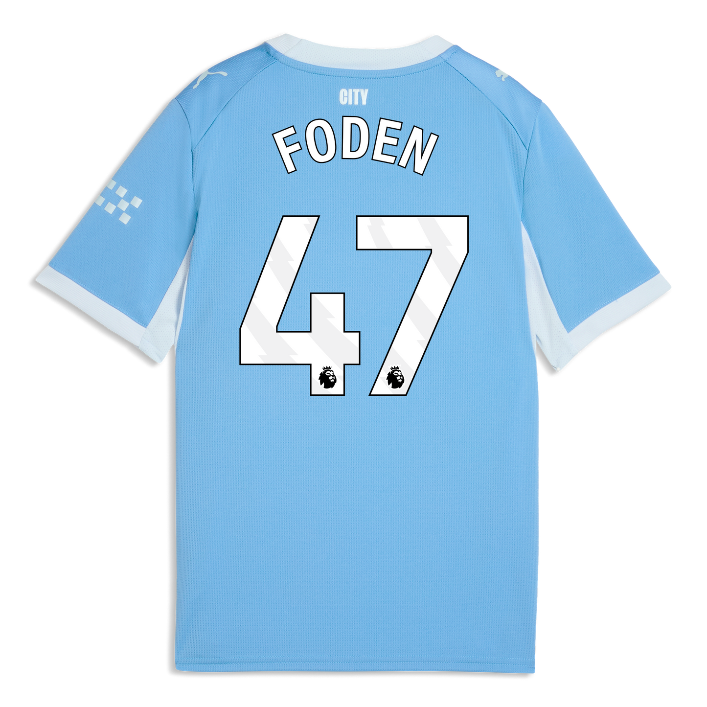 Kids' Manchester City Home Jersey 2026/27 With FODEN 47 Printing - Team Light Blue-Icy Blue