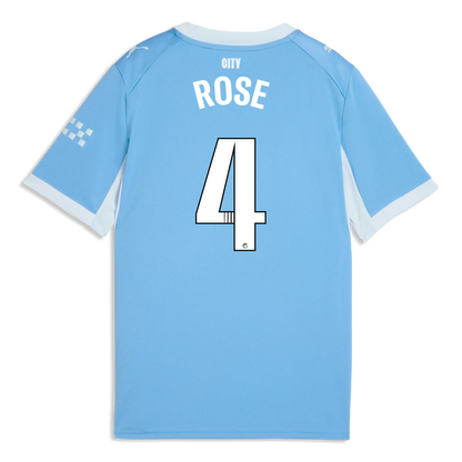 Kids' Manchester City Home Jersey 2026/27 With ROSE 4 Printing