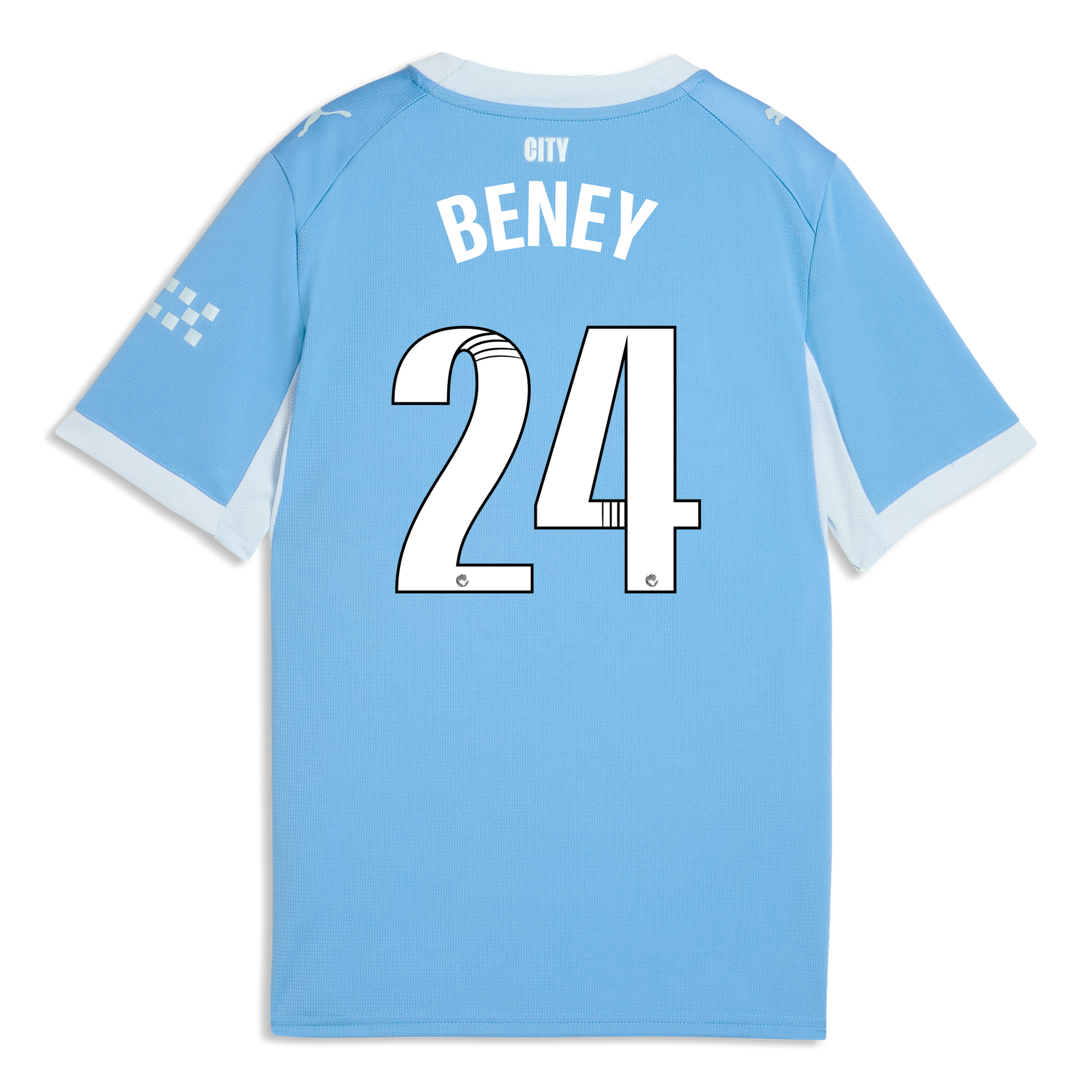 Kids' Manchester City Home Jersey 2026/27 With BENEY 24 Printing