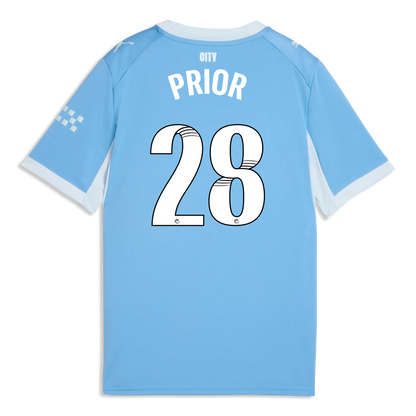 Kids' Manchester City Home Jersey 2026/27 With PRIOR 28 Printing