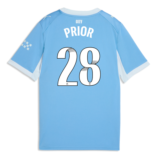 Kids' Manchester City Home Jersey 2026/27 With PRIOR 28 Printing