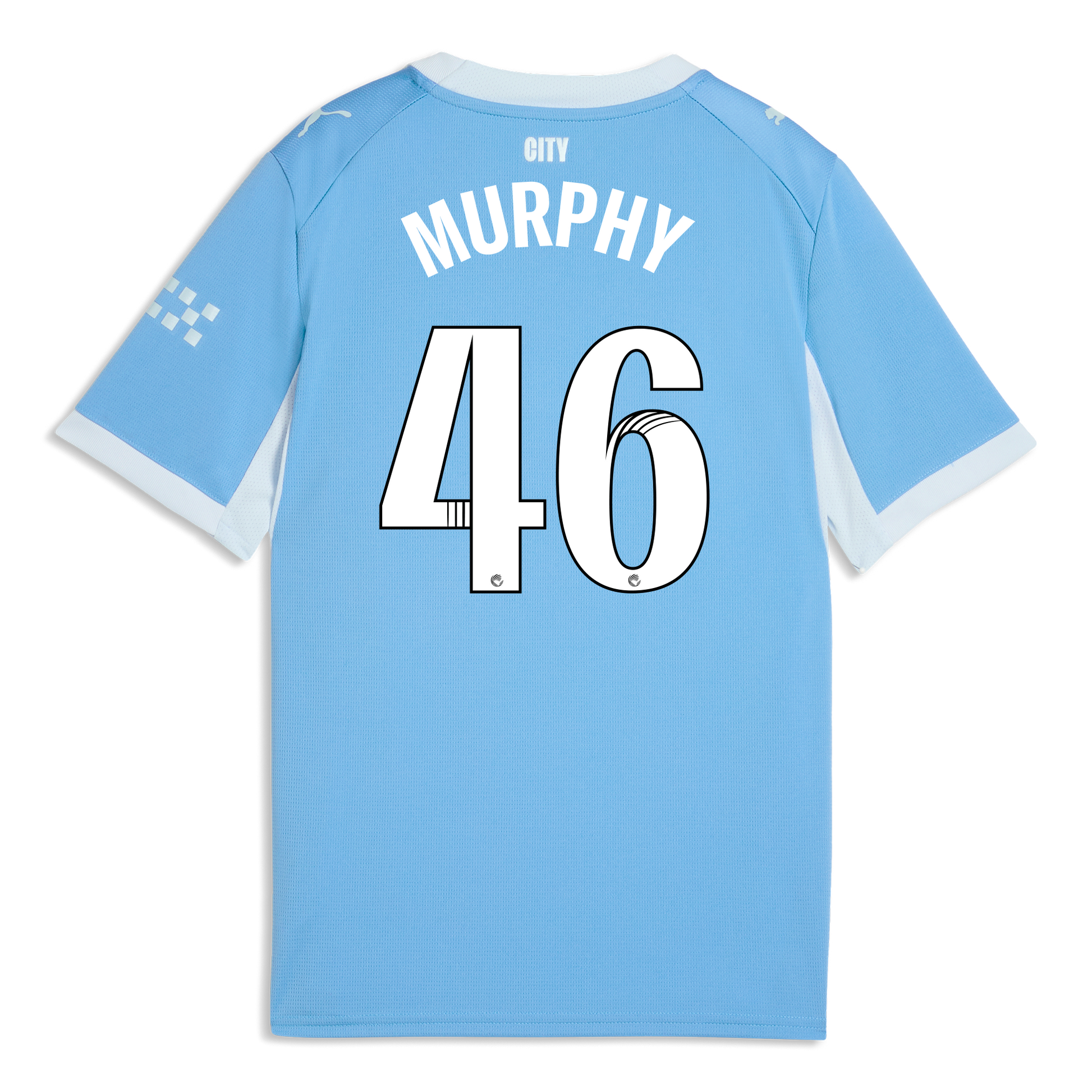 Kids' Manchester City Home Jersey 2026/27 With MURPHY 46 Printing