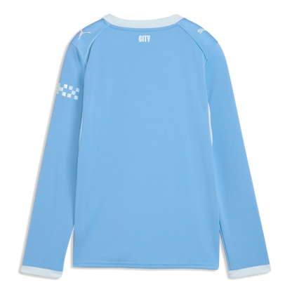 Kids' Manchester City Home Long Sleeve Jersey 2026/27