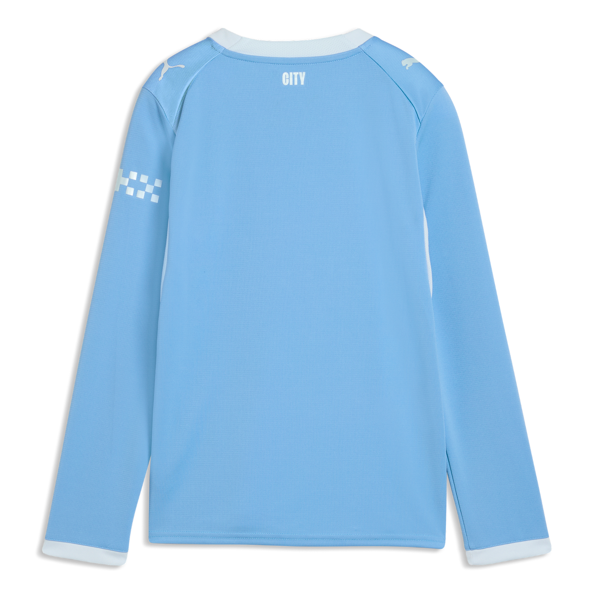 Kids' Manchester City Home Jersey 2026/27 Long Sleeve With COFFEY 17 Printing