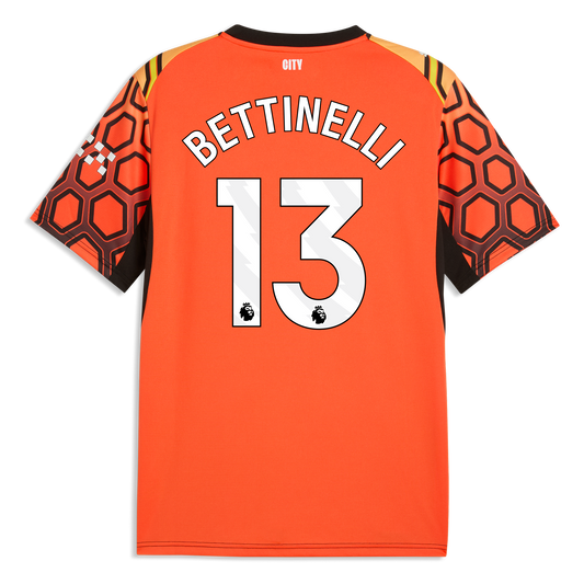 Manchester City Goalkeeper Jersey 2026/27 With BETTINELLI 13 Printing - Hot Heat-PUMA Black