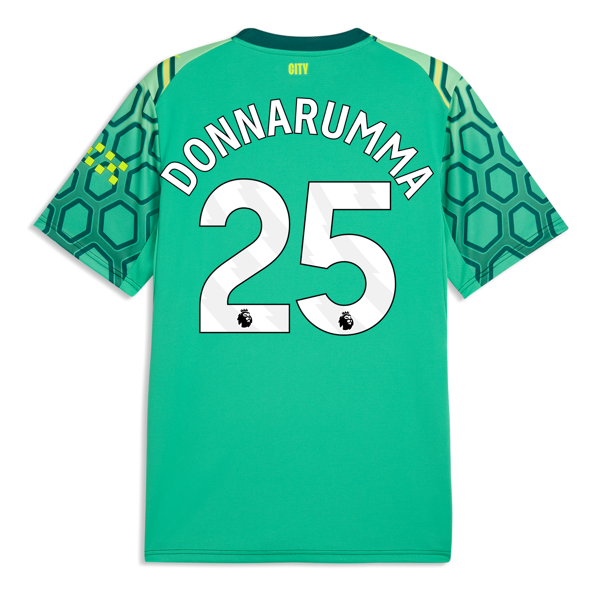 Manchester City Goalkeeper Jersey 2026/27 With DONNARUMMA 25 Printing - Vibrant Green-Varsity Green