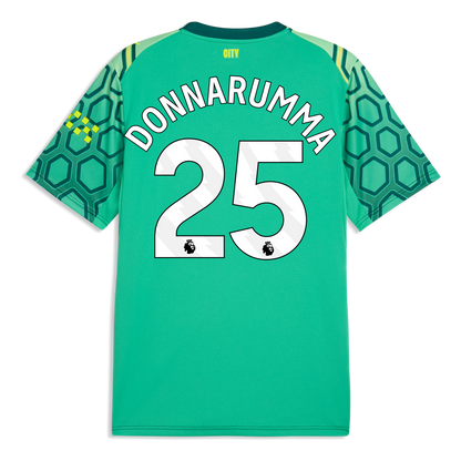 Manchester City Goalkeeper Jersey 2026/27 With DONNARUMMA 25 Printing - Vibrant Green-Varsity Green