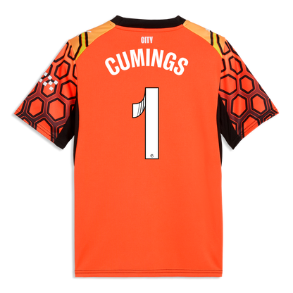Women's Manchester City Goalkeeper Jersey 2025/26 With CUMINGS 1 Printing - Hot Heat-PUMA Black