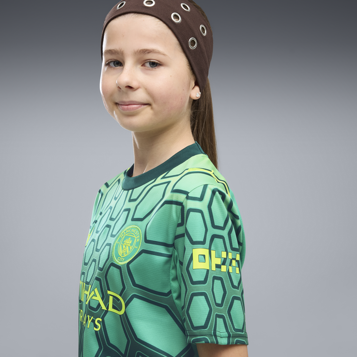 Kids' Manchester City Goalkeeper Jersey 2026/27 - Vibrant Green-Varsity Green