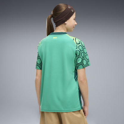 Kids' Manchester City Goalkeeper Jersey 2026/27 - Vibrant Green-Varsity Green